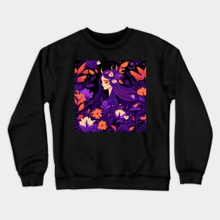 fairy witch of the forest Crewneck Sweatshirt